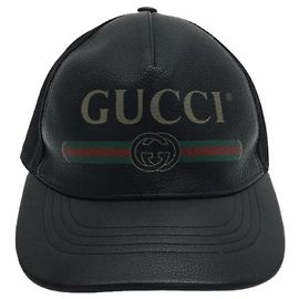 **Gucci black Mesh Cap Black