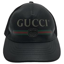 Gucci-**Gorra de malla negra Gucci-Negro