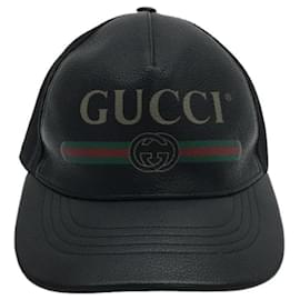 Gucci-** Boné de malha preto Gucci-Preto