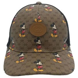 **Casquette de baseball Gucci GG Supreme Mickey Mouse Marron Noir