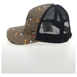 Gucci-**Casquette de baseball Gucci GG Supreme Mickey Mouse-Marron,Noir