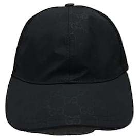 Gucci-** Boné Gucci Black Mesh-Preto