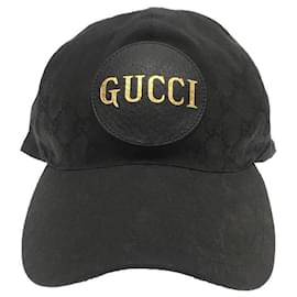 Gucci-**Gucci GG Schwarze Baseballkappe-Schwarz