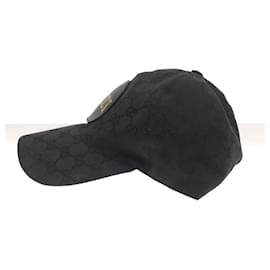 Gucci-** Boné Gucci GG Preto Beisebol-Preto