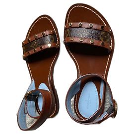 Sandales Louis Vuitton 37 Marron