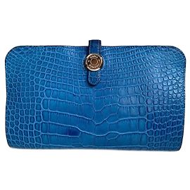 Hermès Purses, wallets, cases Blue