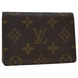Louis Vuitton-LOUIS VUITTON Monogram Porte 2 Cartes Vertical Pass Case M60533 LV Auth 41780-Other