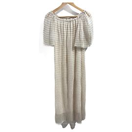 CALVIN KLEIN Kleider T.International S Polyester Beige
