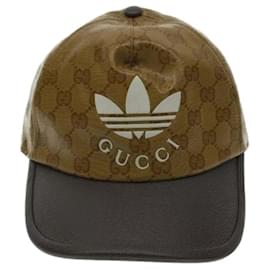 Gucci-** GUCCI x adidas Kamelkappe-Braun