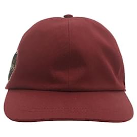 **Gorra de algodón roja Gucci Roja