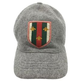 **Gorra de lana gris Gucci Gris