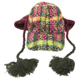 Gucci-**Boné de Lã Multicolorido Gucci-Multicor