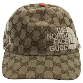 **GUCCI × THE NORTH FACE Beigefarbene GG-Baseballkappe Beige