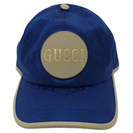 Gucci-** Boné Azul Gucci-Azul