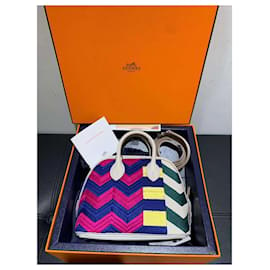 Hermès-Hermès MINI BOLIDE SÉRIE LIMITADA ZIG ZAG Várias cores-Multicor