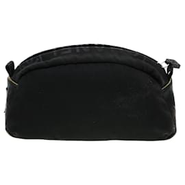 Chanel-CHANEL Clutch Bag Nylon Black CC Auth bs5031-Black