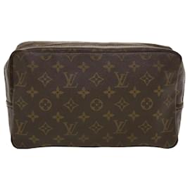 Louis Vuitton-Louis Vuitton Monogram Trousse Toilette 28 Clutch Bag M47522 LV Auth 41208-Monogram