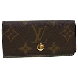 Louis Vuitton-LOUIS VUITTON Monogram Multicles 4 Key Case M69517 LV Auth 41227-Monogram