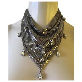 Collier plastron en cristal Prada Autre