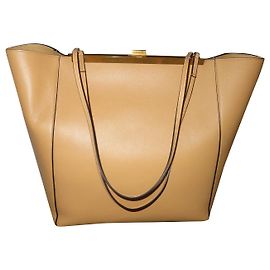 Céline Sac à fermoir Celine Cabas Beige