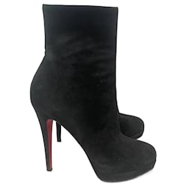 Christian Louboutin-CHRISTIAN LOUBOUTIN  Ankle boots T.EU 36 Suede-Black