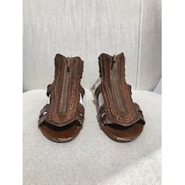 Givenchy-GIVENCHY  Sandals T.EU 38.5 Leather-Brown
