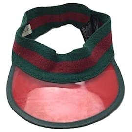 Gucci-** Boné Gucci Sports Visor-Vermelho,Verde