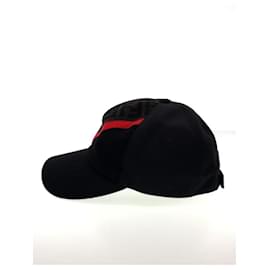 Fendi-**Fendi Black Cotton Baseball Cap-Black