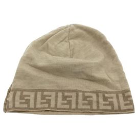 **Fendi Beige Knit Cap Beige