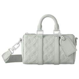 Louis Vuitton LV Keepall 25 cuir gris Gris
