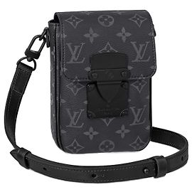 Louis Vuitton LV S Lock vertical wearable wallet Black
