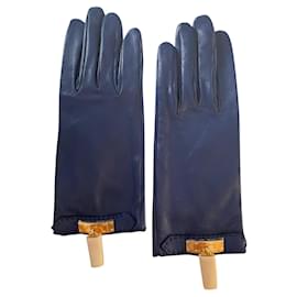 Hermès-Handschuhe-Marineblau