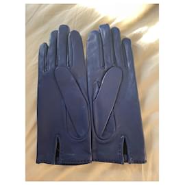 Hermès-Handschuhe-Marineblau