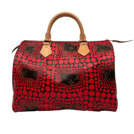 Louis Vuitton-Louis Vuitton x Kusama Yayoi 2012 Limited Edition Speedy 30 rot / sehr gut-Rot