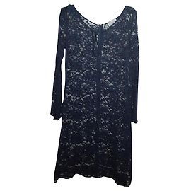 Blumarine Kleid aus blauer Spitze Blau