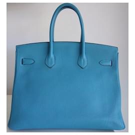 Hermès-HERMES BIRKIN 35 cm-Azul claro