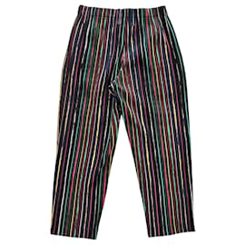 Issey Miyake-Pantalone con pinces multicolore Homme Plissé-Multicolore