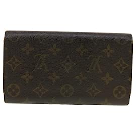 Louis Vuitton-LOUIS VUITTON Monogram Portefeuille International Long Wallet M61217 auth 41653-Monogram