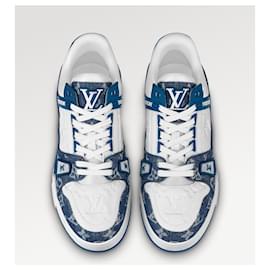 Louis Vuitton-Zapatillas LV new Denim-Azul