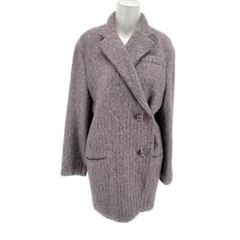 LOUIS VUITTON Coats T.International M Wool Blue ref.824705 - Joli Closet