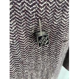 LOUIS VUITTON Coats T.fr 42 WOOL Grey ref.915769 - Joli Closet