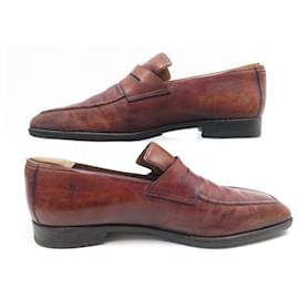 Berluti-BERLUTI SHOES ANDY DEMESURE LOAFERS 9.5 43.5 LEATHER SHOES LOAFERS-Camel