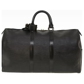 Louis Vuitton-Louis Vuitton Keepall 45 Epi Leather-Black