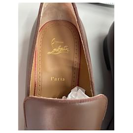 Christian Louboutin-CHRISTIAN LOUBOUTIN Mocassins Pissenlit Marron-Marron