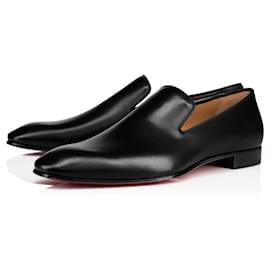 Christian Louboutin-CHRISTIAN LOUBOUTIN Mocassins Pissenlit Noir-Noir