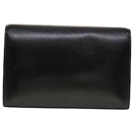 Hermès-HERMES Shoulder Bag Leather Black Auth 41230-Black
