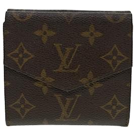 Louis Vuitton-LOUIS VUITTON Monograma Porte Monnaie Bie Carteira E1398Autenticação S LV 41740-Monograma