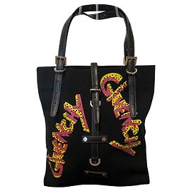 Borsa Tote Givenchy in Cotone Nero con Strass Nero