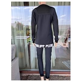 Philipp Plein-completo pantalone-Nero,Bianco