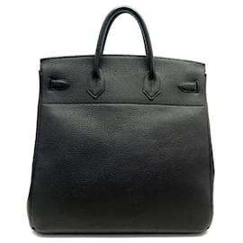 Hermès-HERMES HAUT A BELT HAC HANDBAG 40 black Togo leather 035263CK HAND BAG-Black
